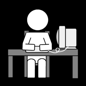 work on the computer